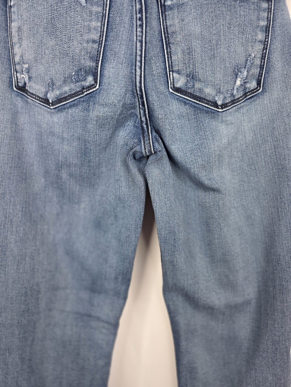 Judy Blue Skinny Fit Size 3/26 Distressed Raw Hem Button Fly Stretch Denim Jeans - Picture 15 of 16